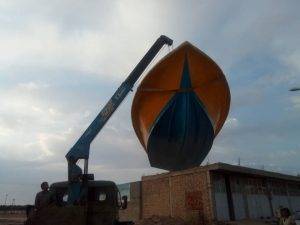 ساخت قایق صیادی کابین دار عرشه دار بادبان اروند آبادان خوزستان