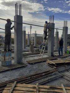 ساخت و اجرای اسکلت سقف و پلان فوندانسیون پیمانکاری برادران سرلک در الیگودرز لرستان