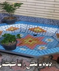 تولید و پخش حوضچه سرامیکی و آبنما کهکشان عابدی در خمینی شهر اصفهان