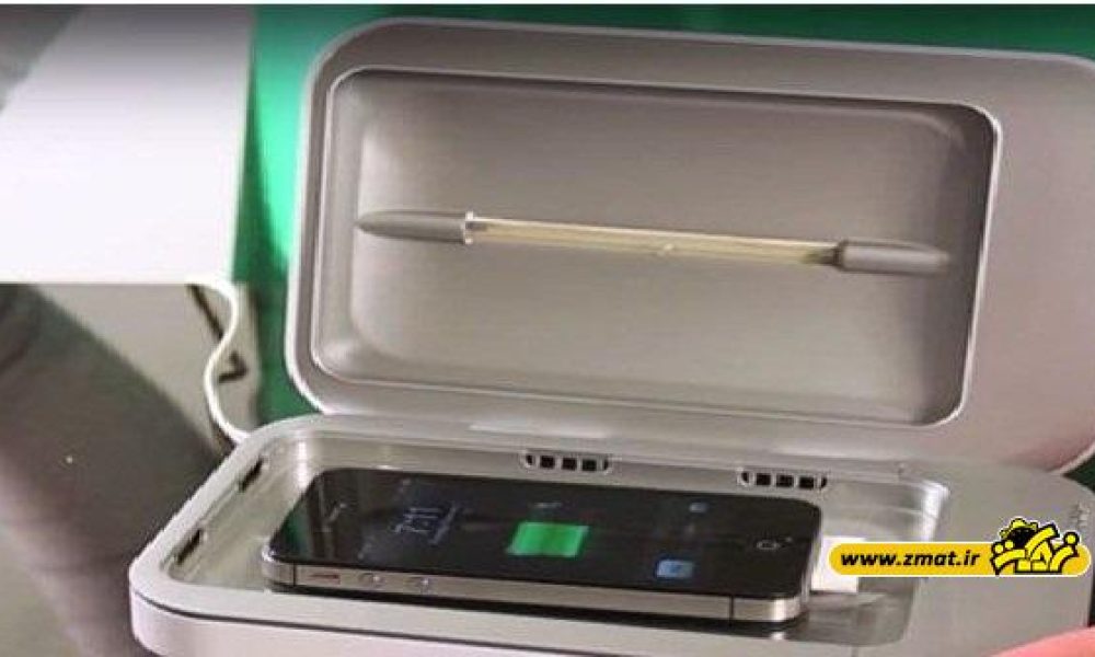 تمیزکردن تلفن همراه با شارژر میکروب‌کش