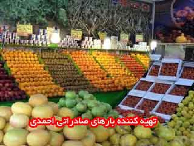 تهیه کننده بارهای صادراتی احمدی در همدان