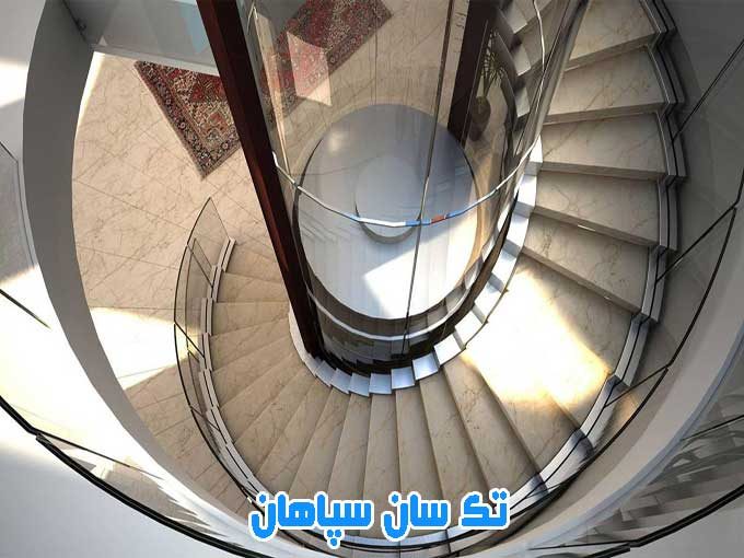 تولید و فروش آسانسور وسط پله و بالابر تک سان سپاهان در اصفهان