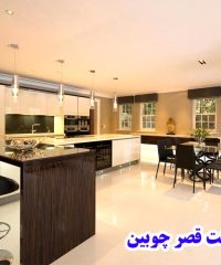طراحی و اجرای انواع کابینت آشپزخانه قصر چوبین در مشهد