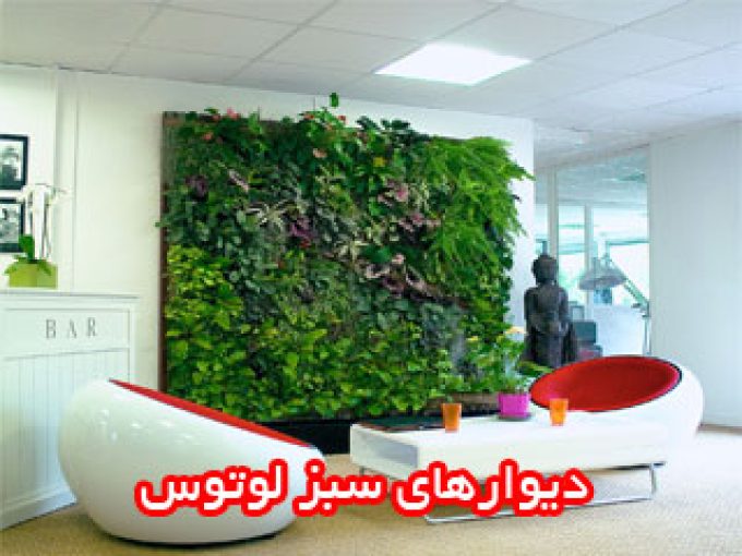 دیوارهای سبز لوتوس در شیراز