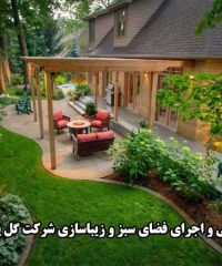 طراحی و اجرای فضای سبز و زیباسازی شرکت گل پایون در تهران