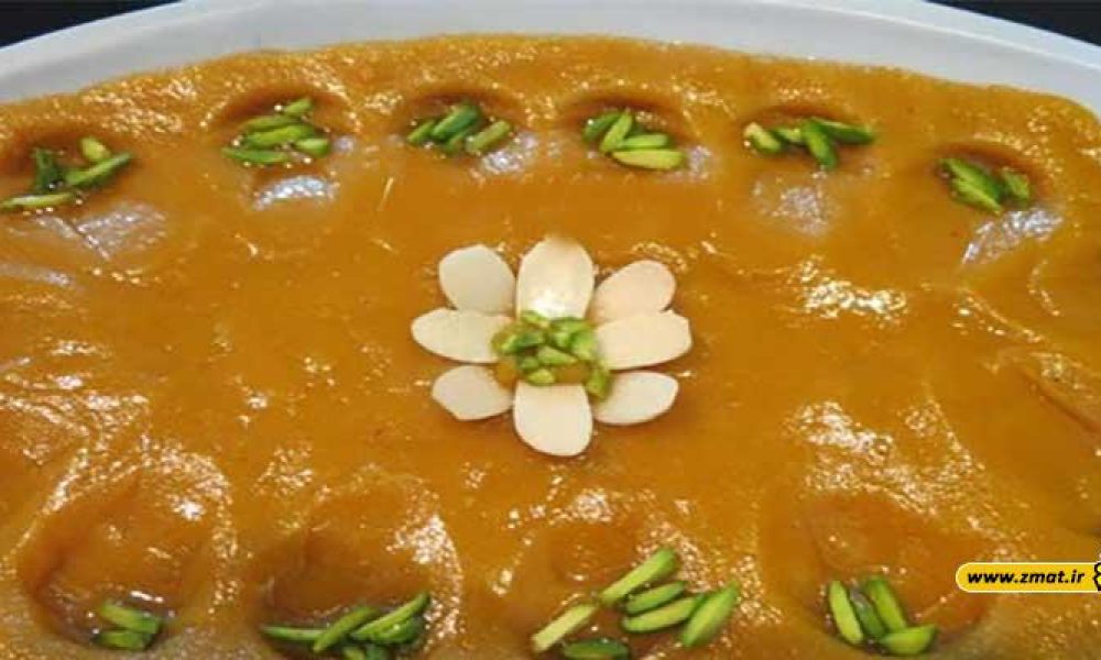 طرز تهیه حلوا مجلسی زعفرانی به همراه نکات مهم