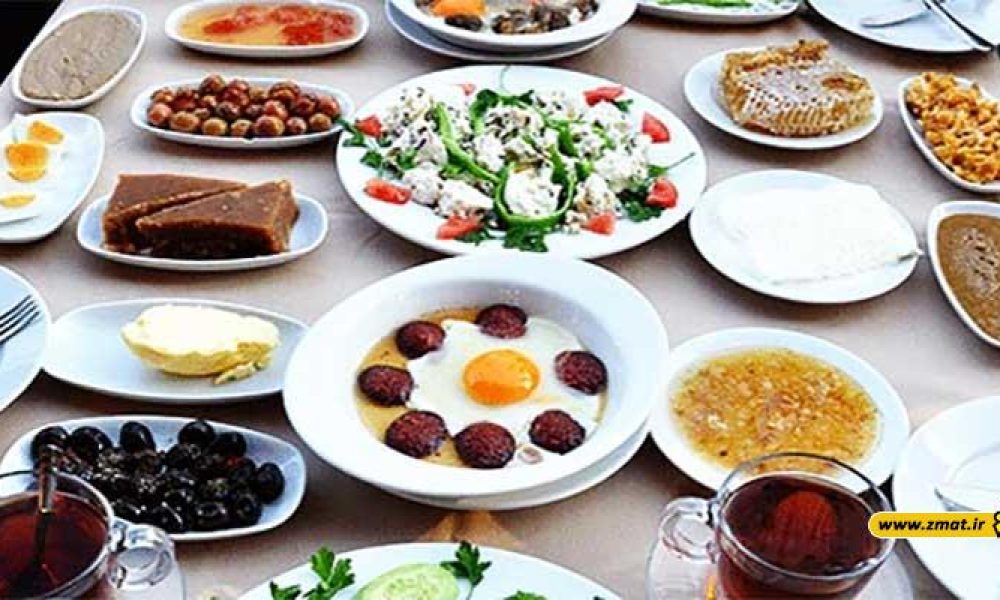 تزیین غذای صبحانه