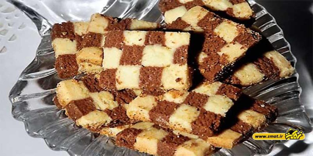 طرز تهیه شیرینی دو رنگ