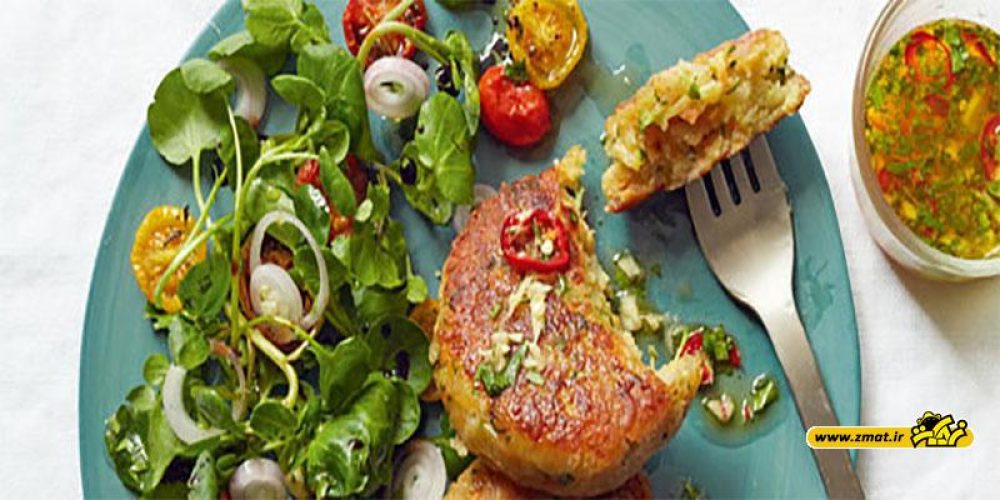 طرز تهیه کتلت کدو با پنیر کبابی